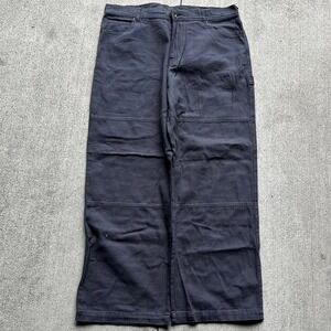 baggy faded light grey no boundaries double knee carpenters pants